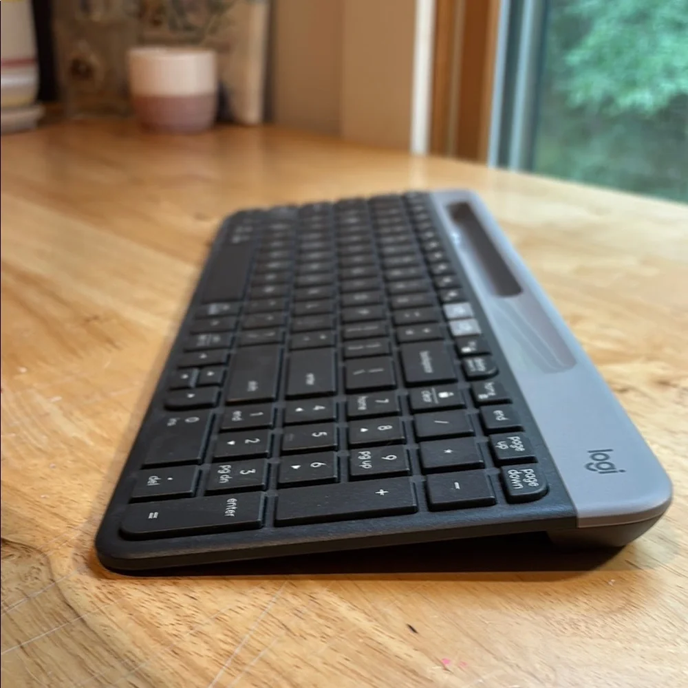 Logitech Gray and Black Wireless Keyboard